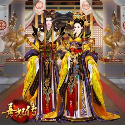 (熹妃传服装特有)熹妃传官服：华丽古装，绽放着宫廷风华的传统服饰装扮展示